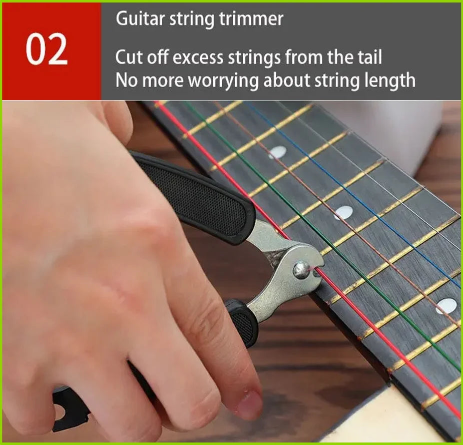 Guitar String Winder 3 IN 1 String Peg Winder + String Cutter + Pin Puller Instrument Guitar Maintenance Tool Repair Tool