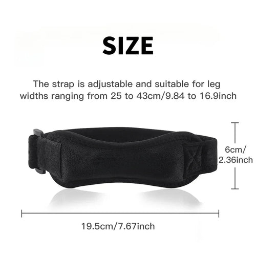 1 Piece Knee Support Strape Brace Adjustable Shock Absorption Compression Knee Pad Sleeve for Basketball