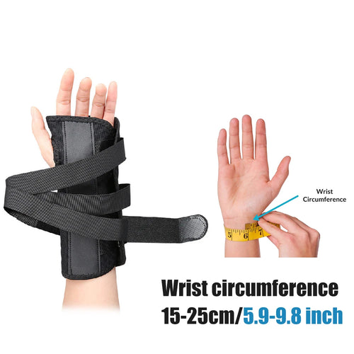 1PCS Carpal Tunnel Wrist Brace – Night Support with 2 Metal Splints,Adjustable Hand Stabilizer for Pain Relief  – Fits Both Hand