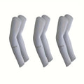 3pcs Unisex Ice Silk Arm Sleeves for Summer Sun Protection Outdoor Cycling UV Protection Cooling Men's Women's Gloves