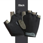 1Pair Gym Gloves Fingerless Gloves Anti-Slip Shock-Absorbing Gloves Sports Gloves for Training Lifting Weight Cycling