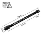 AL 7075 Bike Trainer Thru Axle M12x1.0/1.5/1.75mm Aluminum Alloy MTB Mountain Road Bicycle Wheel Hub Thread Spindle