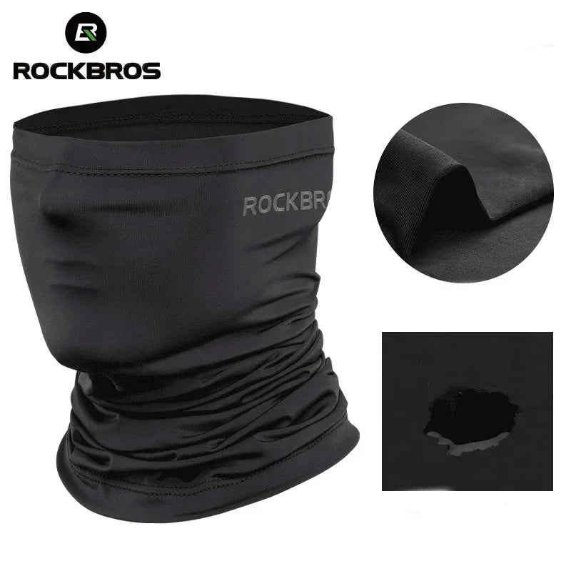 ROCKBROS Quick-Dry Cycling Face Mask Scarf Sun Protection Cycling Headwear Outdoor Sports Face Cover Breathable Bicycle Bandana