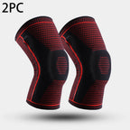 1/2 PC Knee Pads Strap Patella Medial Support Meniscus Silicone Compression Protection Sport Knee Braces Basketball Running Prot