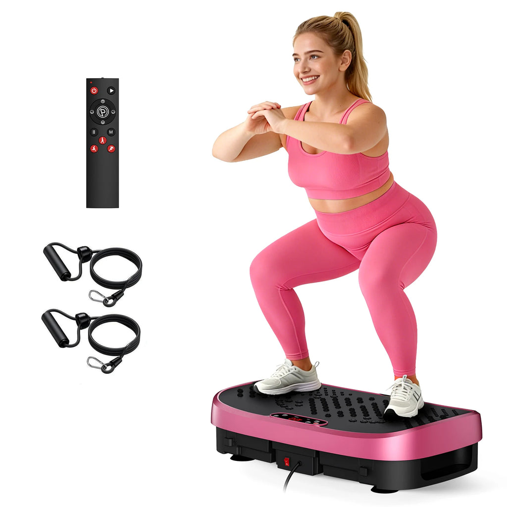 Magnetic Vibration Plate Exercise Machine Fat Burning 120 Levels 330lbs Portable Quiet Home Fitness  APP Control Workout Platform for Home Gym Body Shaping Gift for Women Men