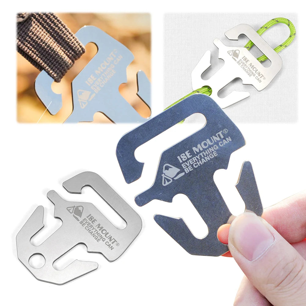 5/10Pcs Anchor Awning Fastener Stainless Steel Tight Rope Buckle Awning Canopy Fastener Camping Accessories