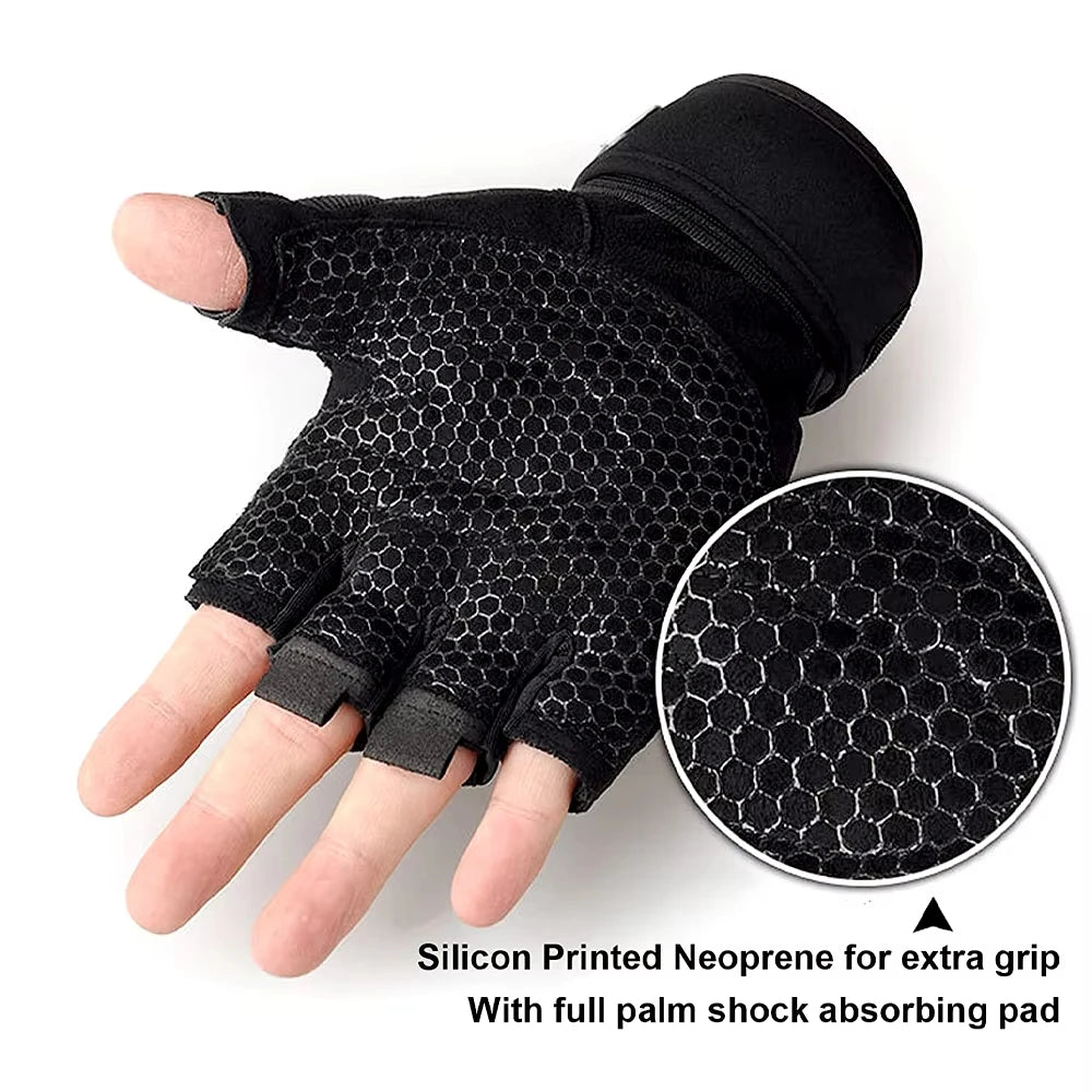 Gym Gloves Fitness Weight Lifting Gloves Body Building Training Sports Exercise Cycling Sport Workout Glove for Men Women M/L/XL