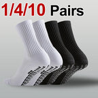 1/4/10 Pairs Neutral Anti Slip Football Socks Spring Summer Absorbing Sweat Breathable Basketball Running Leisure Sports Socks