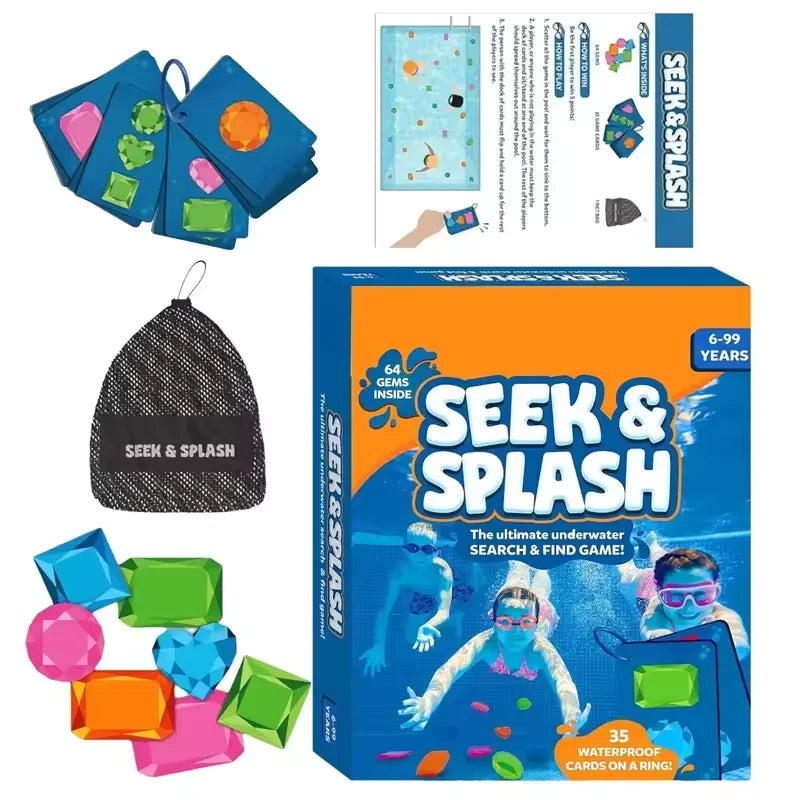 1 Set Ultimate Underwater Adventure Game Swimming Pool Diving Gems Pool Toys Underwater Gem Search Games Water Sports Party Toy