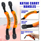 (Pack of 2) Kayak Handles, Kayak Grab Handles Kayak Carry Replacement Handles Kayak Replacement Parts for Canoe Kayak Boat