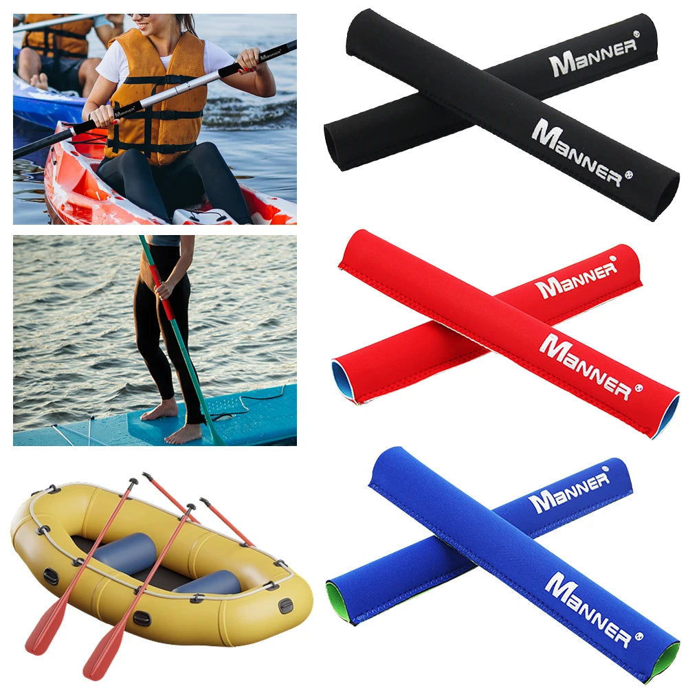 Kayak Paddle Board Protector Paddle Shaft Non-Slip Hand Guard Paddle Protector Sticker Anti-Loss Sinking Kayak Accessories