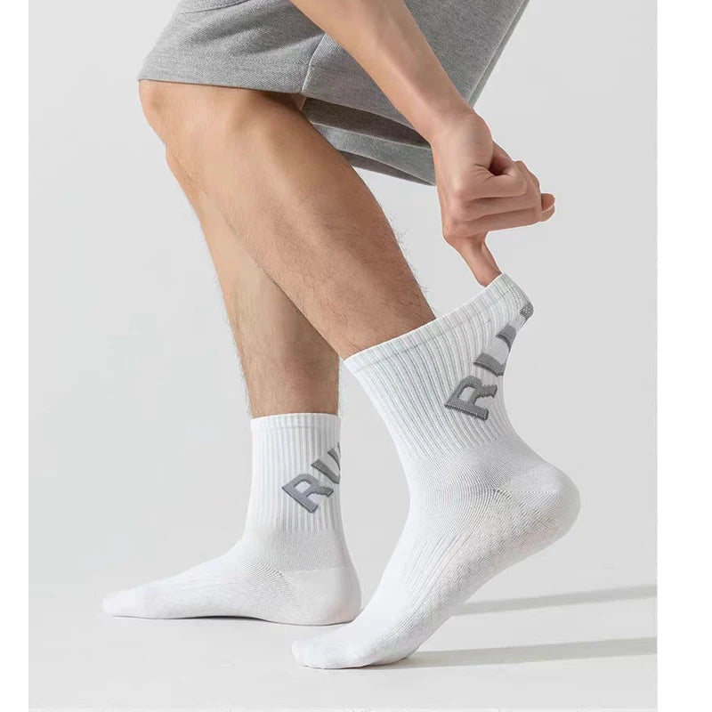 1/3 Pair Of Running Socks For Men And Women, Short Tube Towel Bottom Sports, Low Top Marathon, Fitness Basketball Pressure Socks