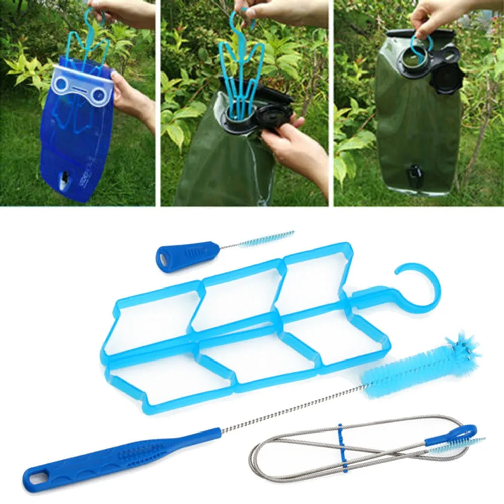4Pcs Hydration Water Bladder Cleaning Kit Multifunction Water Bag Cleaning Tool Outdoor Camping Tools for Water Bladders