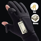 Winter Warm Touch Screen Gloves Outdoor Windproof Cold-proof Gloves Men Cycling Fishing Ski Gloves