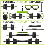 Adjustable Dumbbells 44/66/88Lbs Free Weight Set with Connector, 4 In 1 Weight Dumbbell Set Fitness Exercise for Home Gym