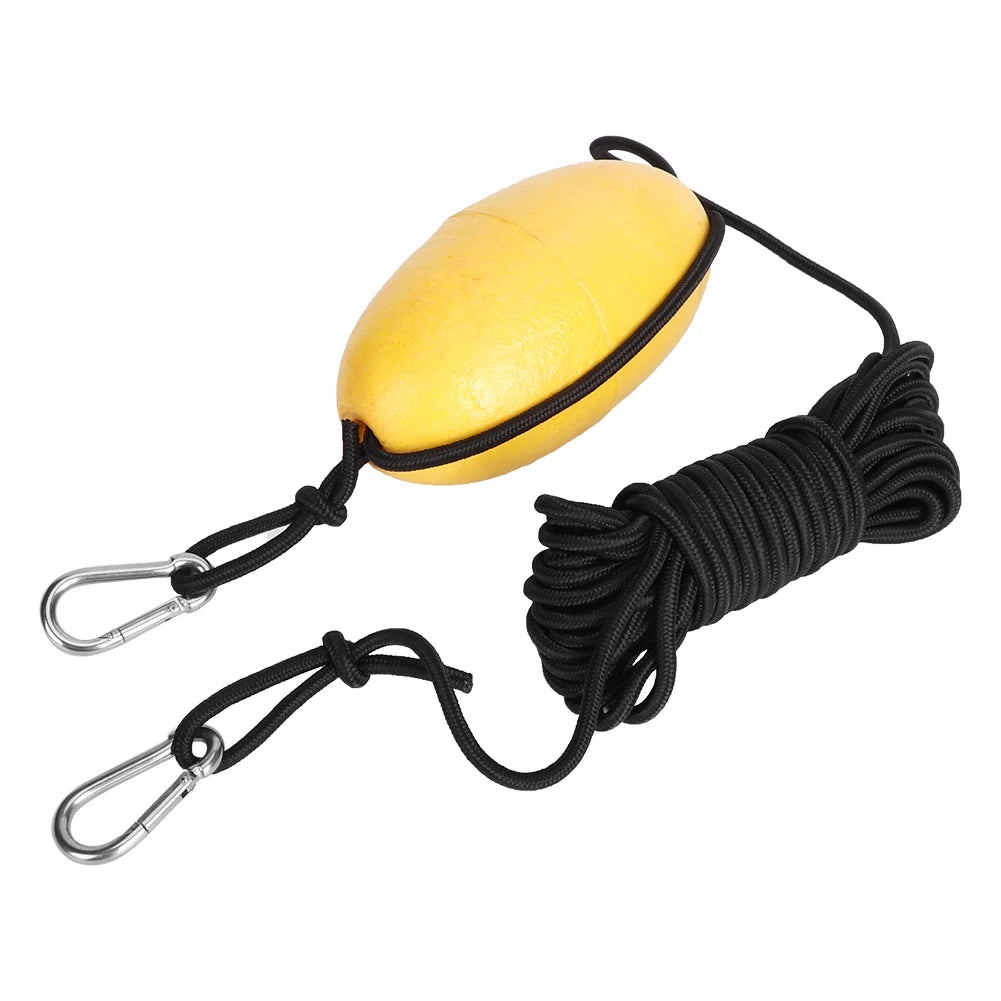 Drift Anchor 9.8m/32.2ft Fishing Drift Anchor Throw Line Sea Drogue Portable Float Buoy Accessory for Marine Boat Yacht Kayak