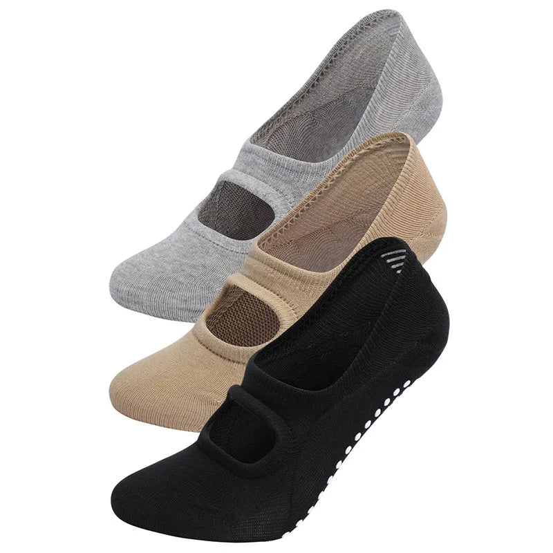 Backless Aerobics Pilates Socks Dance Trampoline Fitness Socks Floor Socks Invisible yoga Socks
