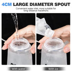 NEWBOLER TPU Outdoor Sport Folding Soft Flask Drink Portable Water Bottle for Running Camping Hiking Bicycle Fitness Water Bag