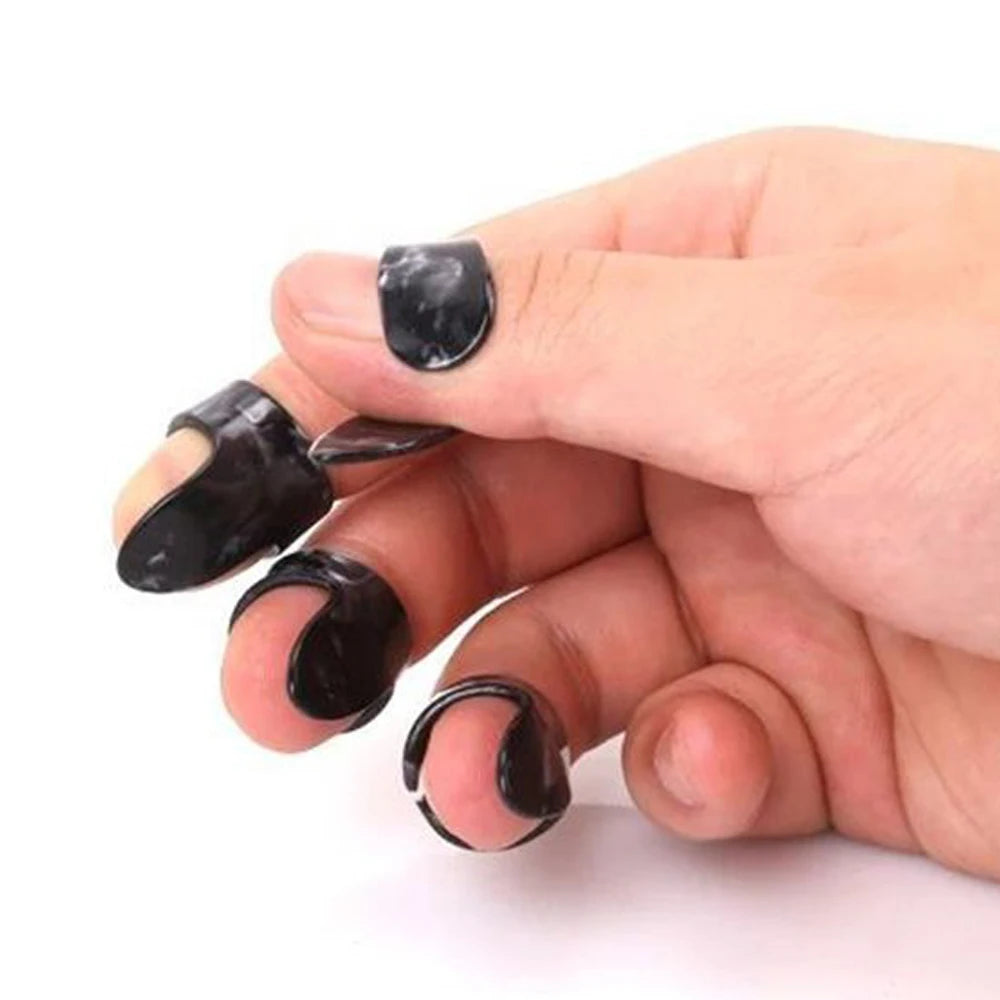 1 Thumb + 3 Finger For Acoustic Celluloid Guitar Picks Guitar Plectrum Fingerpick Guitar Parts Musical Instruments Accessories