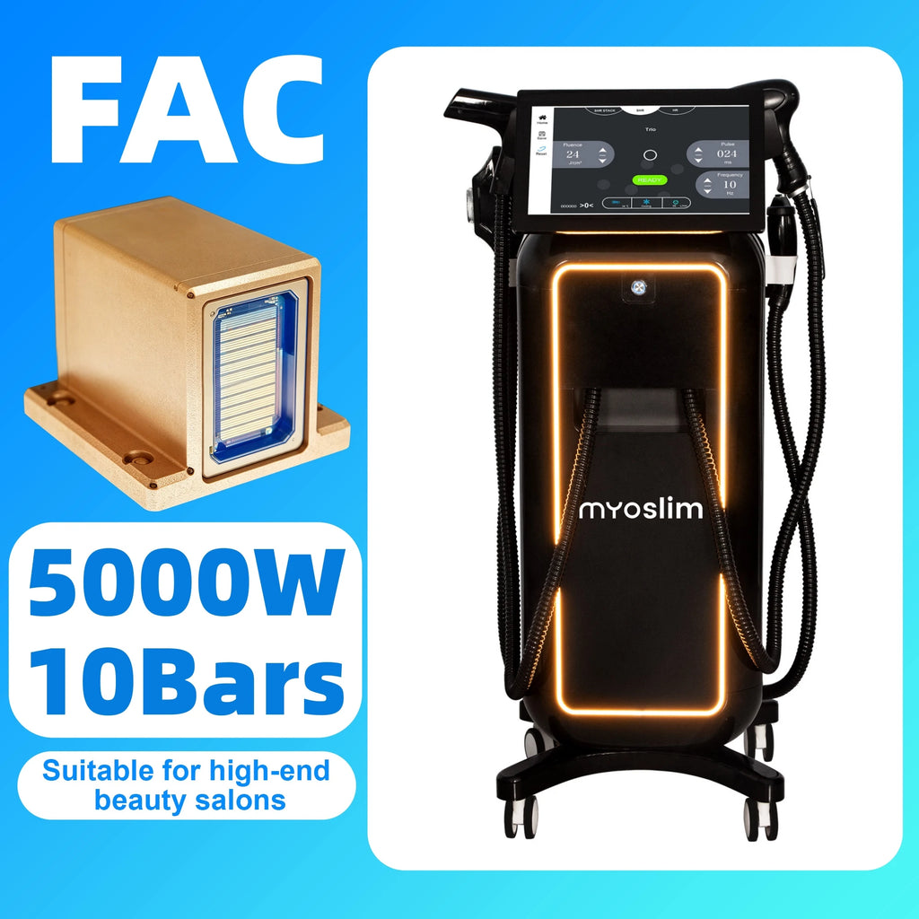 4 In 1 Diode Ice Titanium Laser FAC 5000W 4 Wavelength 755/808/940/1064NM Portable Device Soprano Body Hair Removal