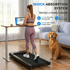 Foldable Treadmill 6% Incline 3.8mph/6kph Walking Pad for Home Treadmills LCD Screen 2.5HP Motor Exercise Machine Max 300lbs