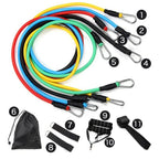 11 Piece Set Of Muscle Training Straps, Multifunctional Fitness Tension Strap, Fitness Tension Training Harness, Elastic Rope