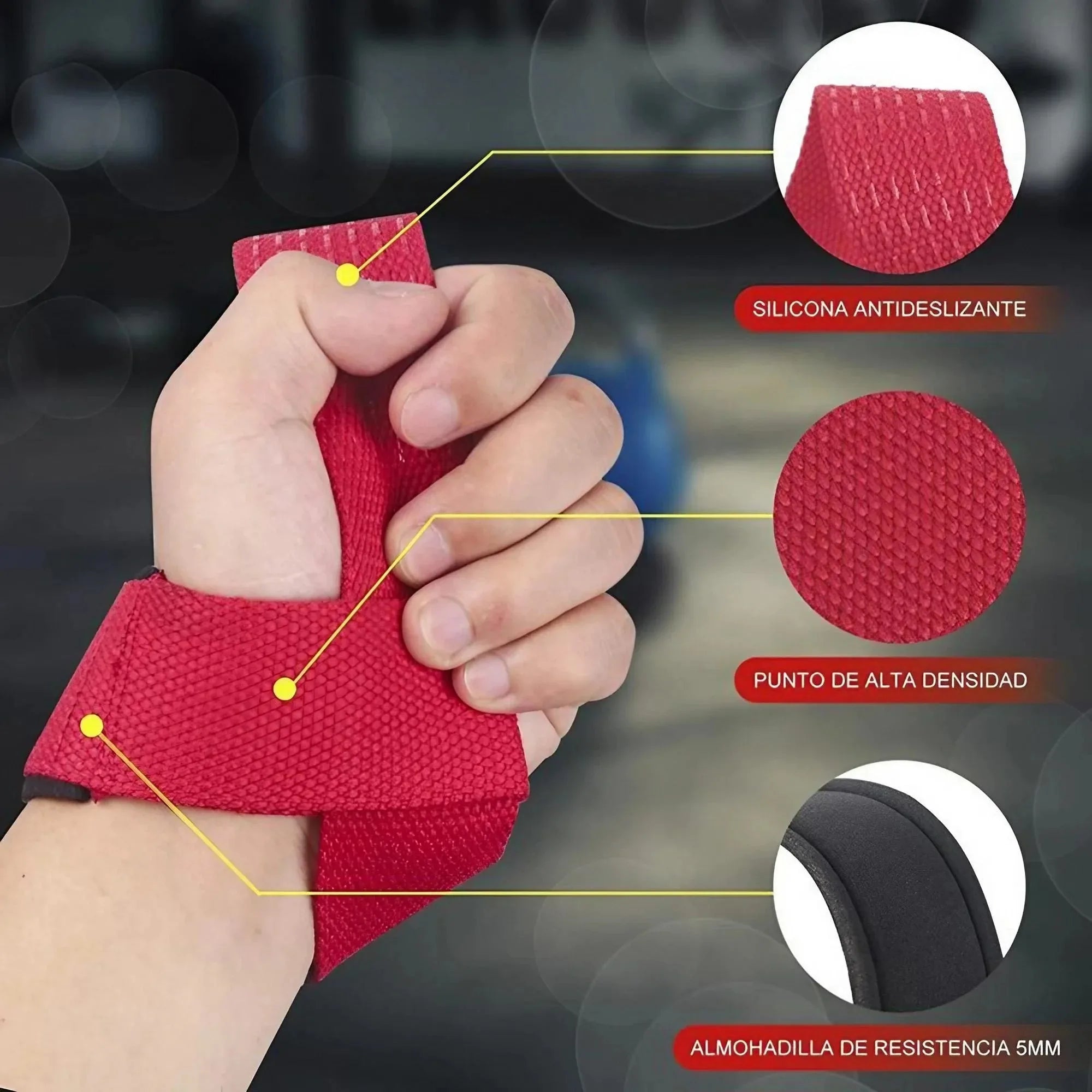 Heavy Duty Cotton Wrist Lifting Straps for Weightlifting Gym Fitness Neoprene Padded Anti Slip Pull Grips Wrist Wraps Support for Powerlifting Bodybuilding Strength Training Workouts for Men and Women 255 Characters