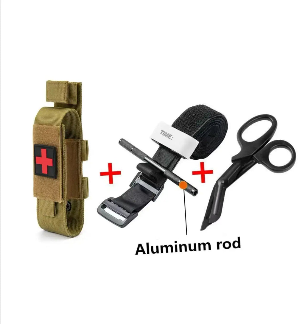 Tactical First Aid New Metal Aluminum Rod Tourniquet 1pcs Survival Hemostasis Second Generation Upgrade Repeated Use Strengthen