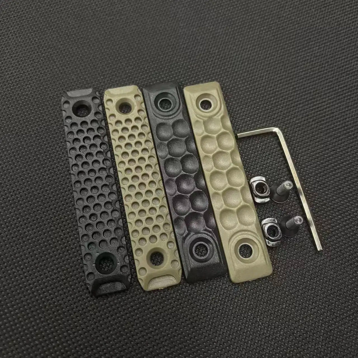 2pcs/set Tactical Nylon Rail Hand Protection M-lok Rail Cover Panel for M-lok System 120MM 80MM MLOK Rail Hand Protection