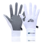 Men's Lightweight Summer Ice Silk Full-Finger Quick-Dry Touchscreen Sports Fishing Sun Protection Driving Cycling Gloves for Wom