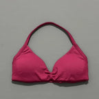 Histello Sports Strappy Bra Women Yoga Tank Bra Seamless High Support Fitness Workout Top Running Exercise Halter Gym Bras