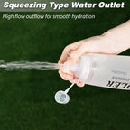 NEWBOLER TPU Outdoor Sport Folding Soft Flask Drink Portable Water Bottle for Running Camping Hiking Bicycle Fitness Water Bag