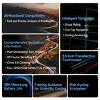 iGPSPORT BiNavi Bike Computer Touchscreen Map Navigation 35 Hours Battery Life  IPX7 Waterproof Route Planning
