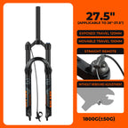 BOLANY Bike Air Fork 27.5/29inch 120mm Travel Oil Air Suspension Lightweight Magnesium Alloy Quick Release Bicycle Fork