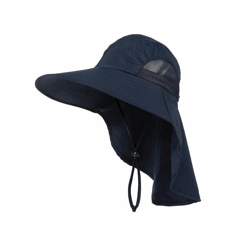 Outdoor Sports Jungle Hiking Hat Fishing Hat Wide Brim Bucket Hat With Neck Cover Quick Dry Men Fishermen Sun Protected Cap