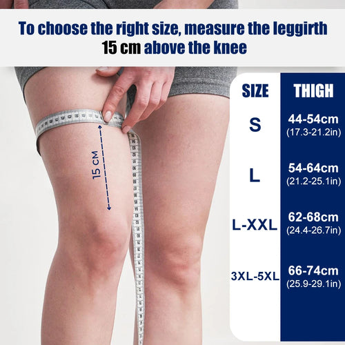 1Pair Nylon Thigh Brace Elastic Anti-Chafing Thigh Compression Sleeve Unisex Non-Slip Upper Leg Wraps Support for Sport