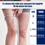 1Pair Nylon Thigh Brace Elastic Anti-Chafing Thigh Compression Sleeve Unisex Non-Slip Upper Leg Wraps Support for Sport