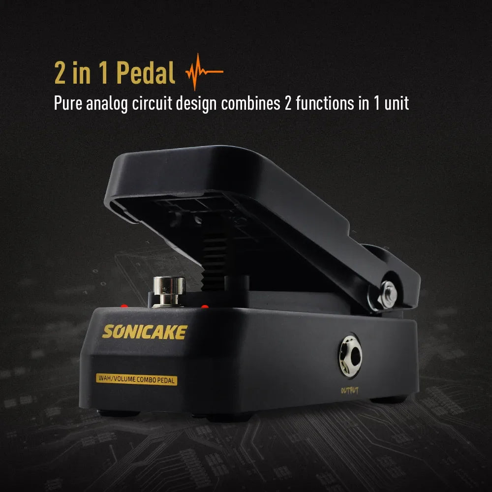 SONICAKE Local VolWah Pedal Active Volume Control And Wah-wah Guitar Expression Pedal Shipping from US