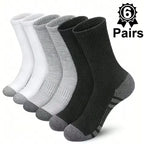 5Pairs Men's Outdoor Gym Socks High Quality Comfortable Soft Ground-Gripping Football Large Size New Style