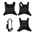 Front Chest Bag Camping Vest Backpack for Men Women Running Tactical Pack Sports Outdoor Cycling Running Fishing Travel Rig Bag