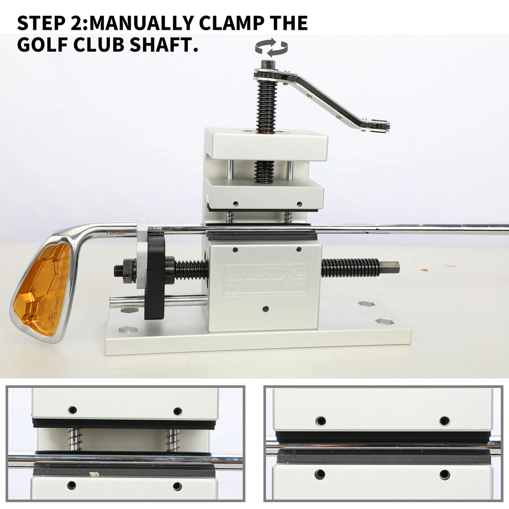 Professional Golf Shaft Puller and Clubhead Remover | CNC Aluminum Alloy Club Repair Tool for Graphite & Steel Shafts