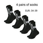 1/4/6 Pairs of Size 36-40 Children's and Women TC Mid Tube Glued Football Non Slip Socks for Sports Training and Competition