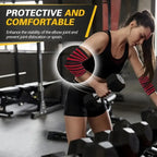 Sports Elbow Guard Winding Pressure Elbow Pad Bench Press Weightlifting Protective Gear Gym Equipment Booster Stripe