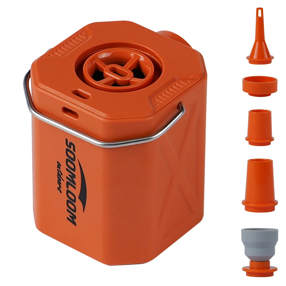 Soomloom Cube Air Pump -Portable Wireless Air Compressor Electric Inflator & Deflator Pump for Inflatable Cushions Swimming Ring