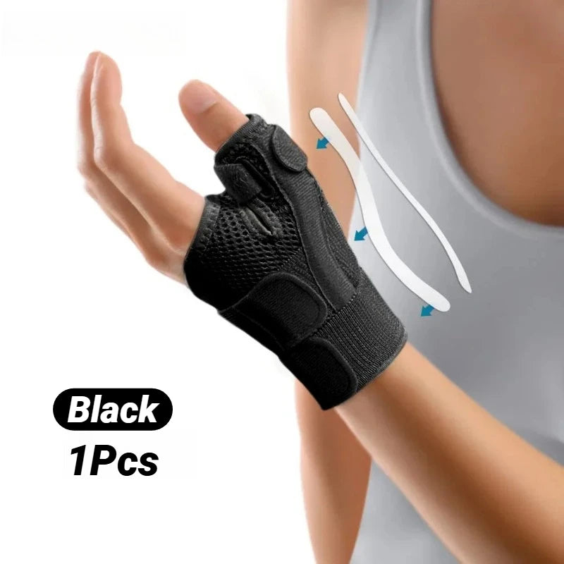 1Pcs Flexible Splint Wrist Thumb Support Brace For Tendonitis Arthritis Breathable Protector Guard Fits Right And Left Hand