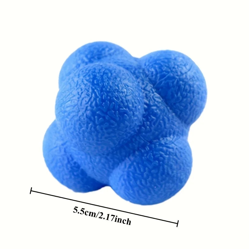 Hexagonal Reaction Ball Fitness Sport Speed Agility Reflex- Skills Training Unpredictable Outdoor Fun Toys