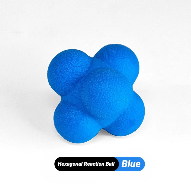 Hexagonal Reaction Ball Fitness Sport Speed Agility Reflex- Skills Training Unpredictable Outdoor Fun Toys