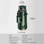 80x100 HD Zoom Portable Telescope Long Distance 5000M Folding Mini Powerful for Hunting Sports Outdoor Camping Travel