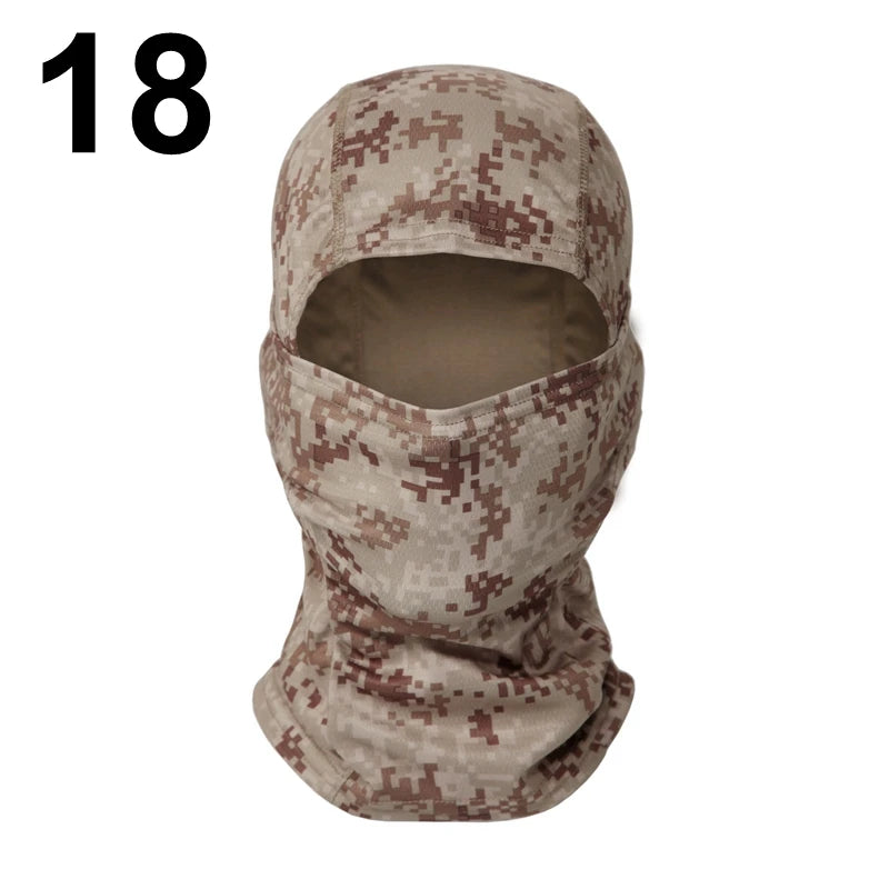 Camouflage Balaclava Full Face CS Mask Ski Cycling Hunting Head Neck Cover Helmet Liner Cap  Multicam Men Scarf