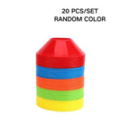 10/20 PCS Durable Soccer Training Cones with Pressure Resistant Marker Discs Football Sports Practice Outdoor Sports Equipment